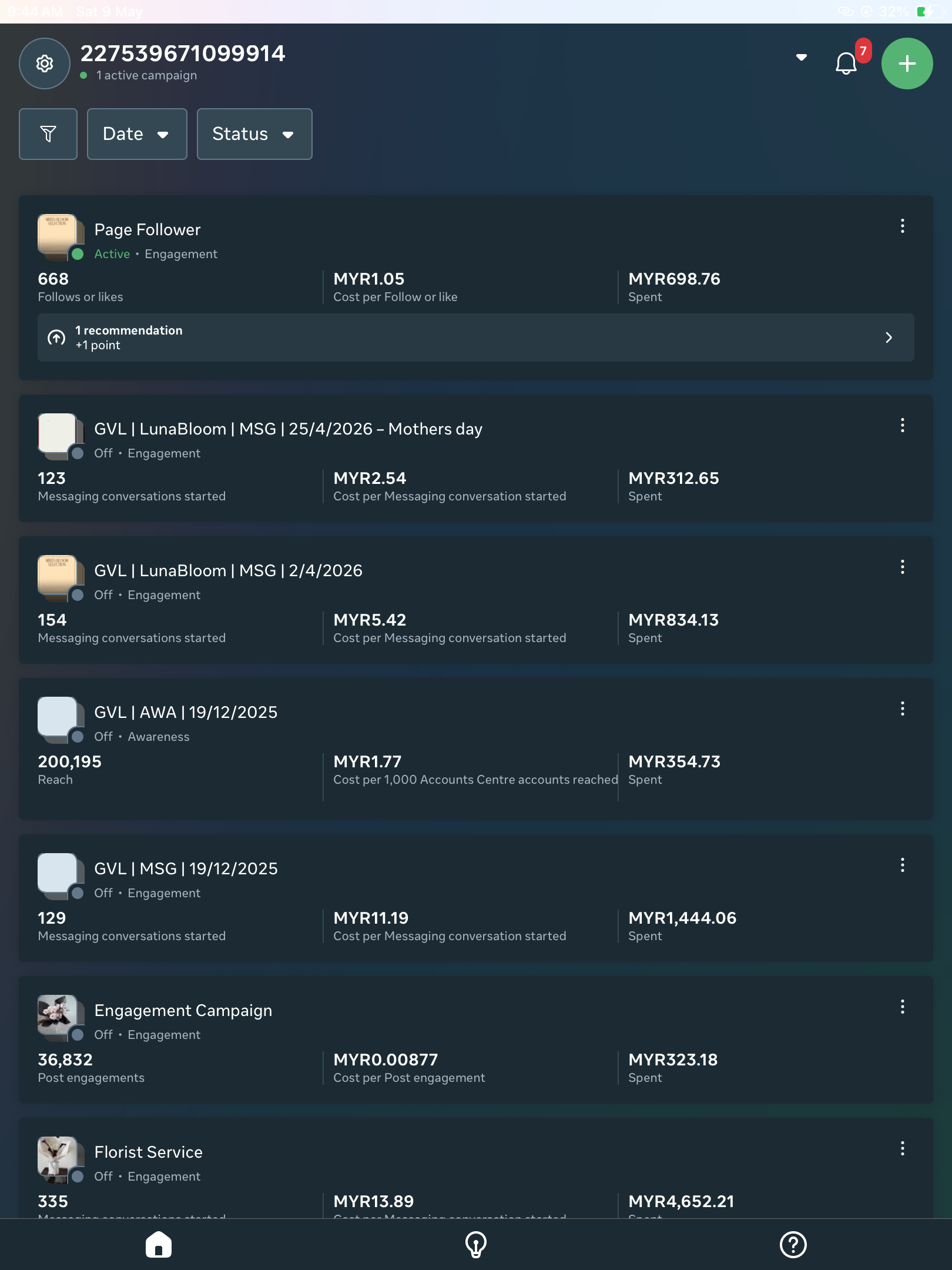 LunaBloom Meta Ads